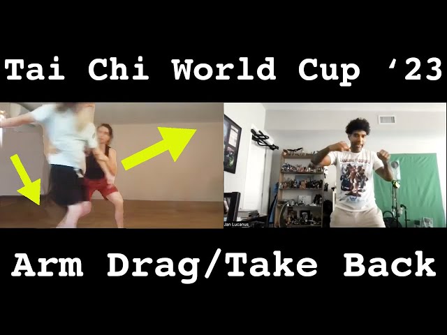 Arm Drag: Tai Chi World Cup '23 Push Hands Coaching Session 3 - US Team Ilona Bito & James McConnell