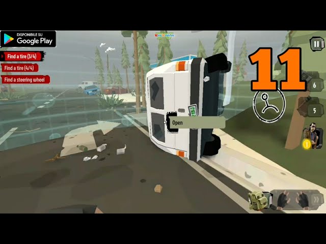 The Walking Zombie 2: Gas Station Find A Tire (part 11) Android Gameplay