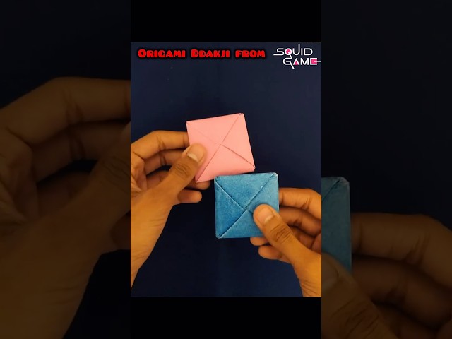 Origami Ddakji from squid game.👍🏼❤️#shorts #origami #squidgame #ddakji #squidgame2