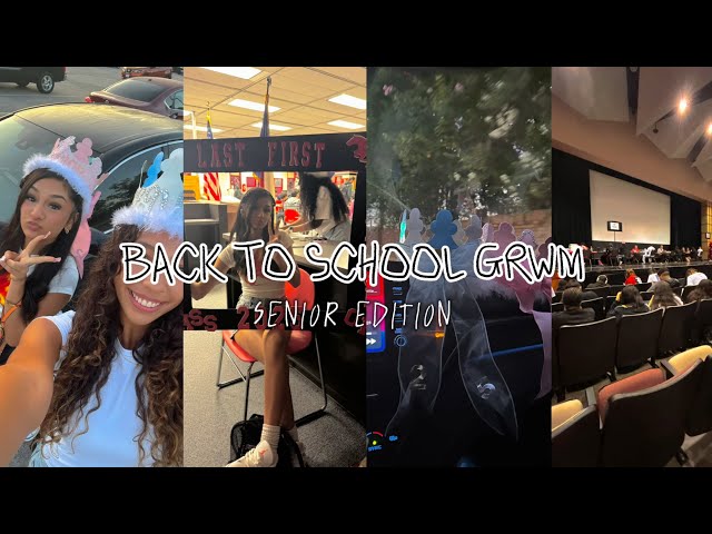 FIRST DAY OF SCHOOL GRWM/VLOG (senior edition) #backtoschool #senioryear #itscitygirljiya