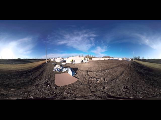 360 video of #MSF's new Refugee Camp in Dunkirk, France