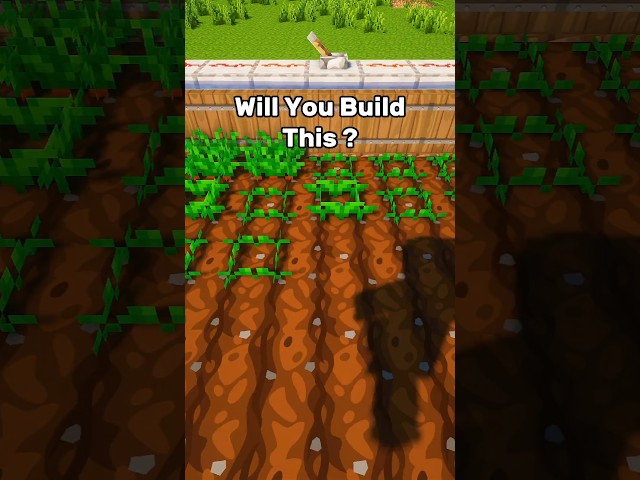 Minecraft How To Build Automatic Farm 😱 #minecraft #shorts