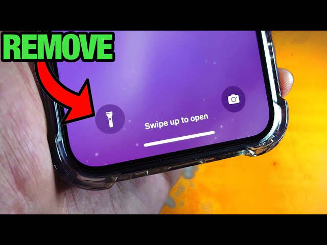 ANY iPhone how to remove flashlight from lock screen!