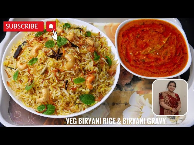 Veg Mughlai Biryani and Salan Recipe | Function Style Veg Biryani and Curry | Vegetarian Indian Dish