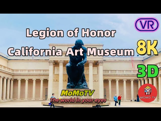 Palace of the Legion of Honor - California Fine Art Museum Virtual City Trip -8K 3D 180 VR Video