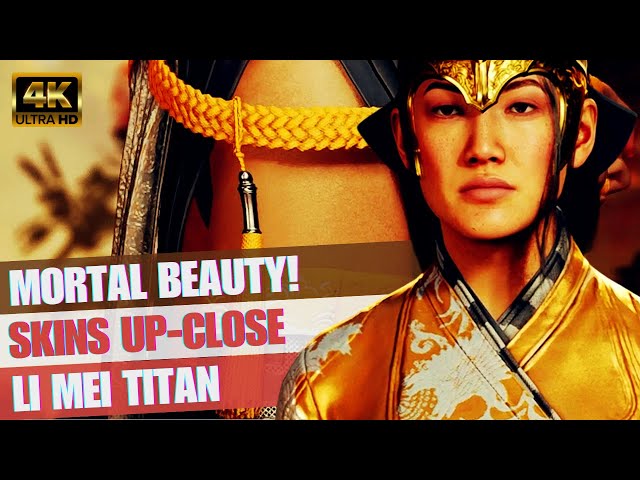 Li Mei's Mortal Beauty! Skins Up-Close in MK1 Characters Costumes 4k