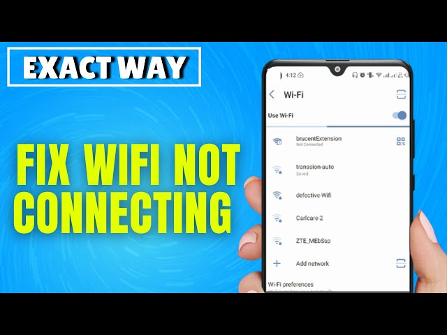 How to Fix WiFi Not Connecting on Android Phone (2 Ways to Fix)