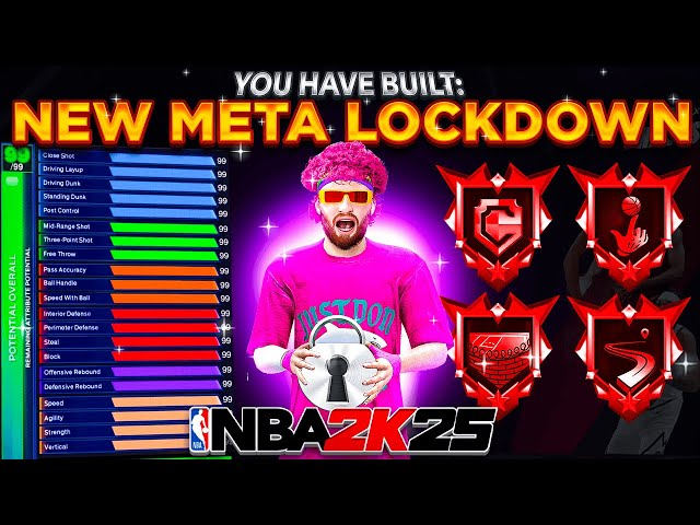 THE TOP 3 META LOCKDOWN BUILDS on NBA 2K25! BEST LOCK BUILDS NBA 2K25