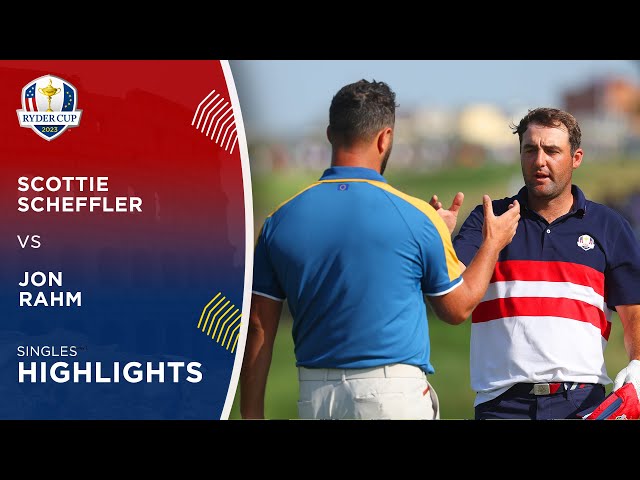 Scottie Scheffler vs Jon Rahm Highlights | 2023 Ryder Cup