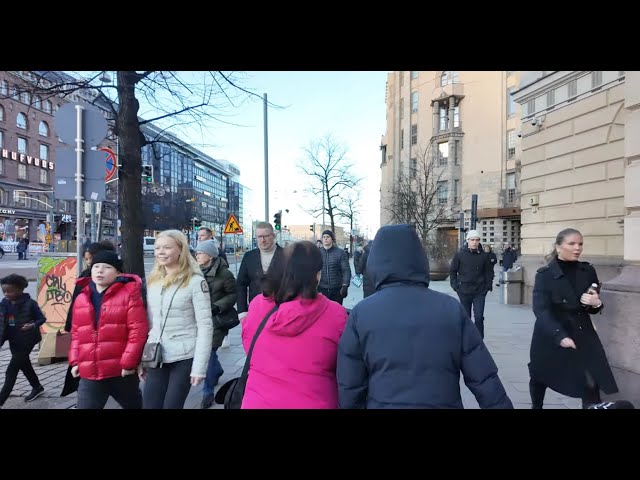 Helsinki Cold Winter Walking Tour 🇫🇮 | Helsinki Finland February 2025 4K