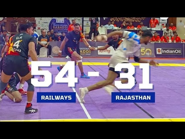 Indian Railways Vs Rajasthan 71st Senior National Kabaddi Championship 2025 Men's | Kabaddi Match