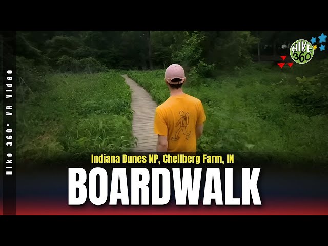 Indiana Dunes NP, Chellberg Farm, IN - Boardwalk (Hike 360° VR Video)