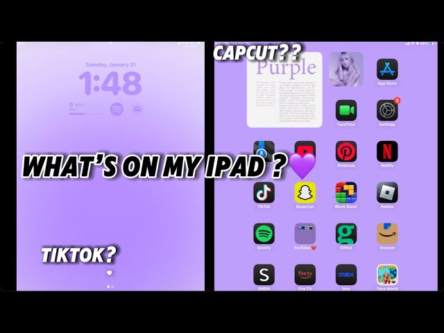 what’s on my iPad!💜(9th generation + IOS 18)