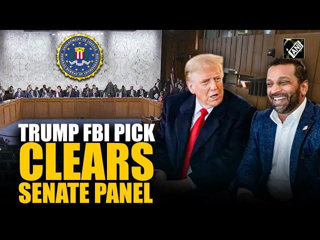 Trump FBI pick Kash Patel clears Senate panel, headed for confirmation vote