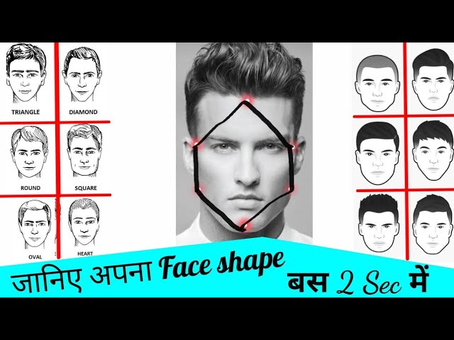 How to identify face shape | apna face shape kaise jane |How to identify your face shape in Hindi |