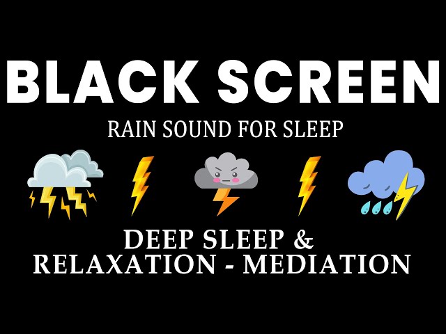 Rain Sound for Sleeping | Fall Asleep Fast with Relaxing Rain | Deep Sleep, Relaxation, Meditation