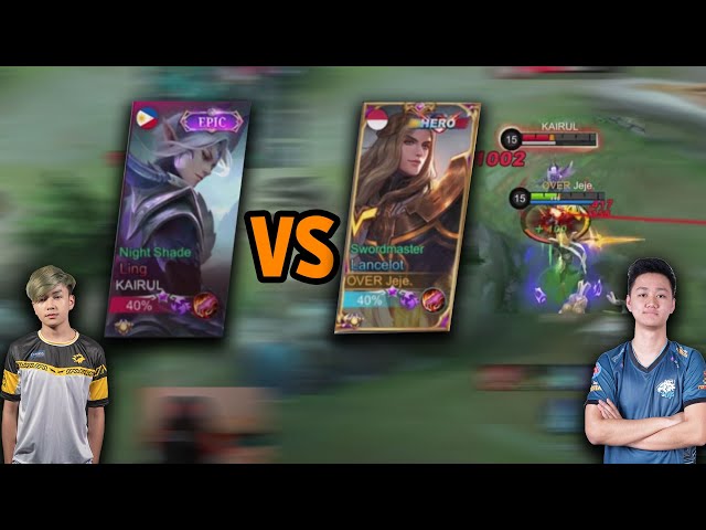 LANCELOT JEJE VS LING ONIC KAIRI BEST JUNGLER IN PHILLIPINES ! GAME SENGIT - Mobile Legends