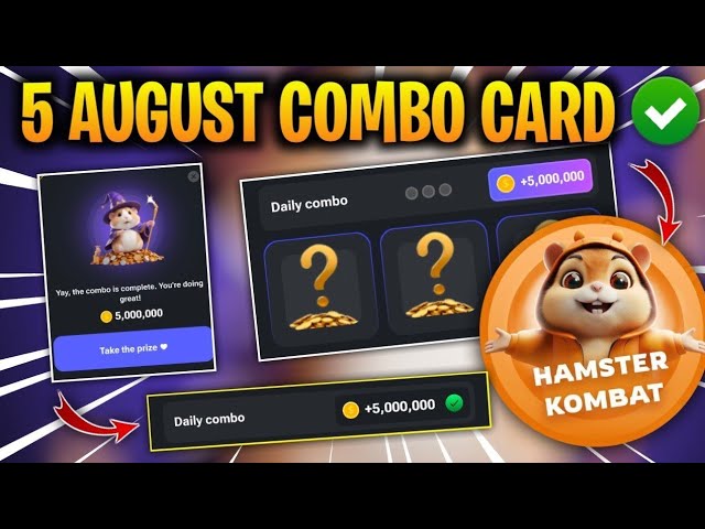 Hamster Kombat Live Mining ⛏️ Daily Cipher Daily combo 5 August