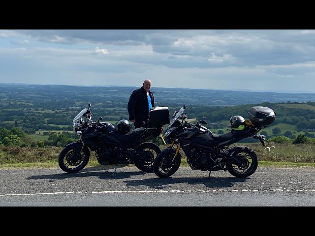 360 Motorcycle Ride over Clee Hill, Ludlow