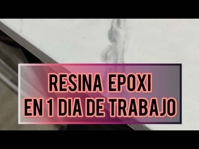 Día completo de obra - proyecto de remodelación de mesada con resina epoxica símil mármol