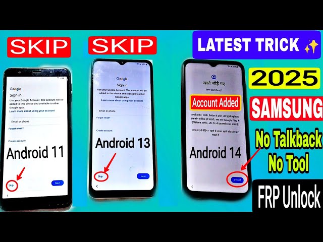 2025 New Trick | All Samsung FRP Bypass Android 11-12-13-14 || No Code *#0*# - No Need Talkback & PC