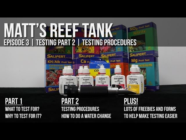 Matt's Reef Tank | Episode 3 | Testing Part 2 -- the Procedures