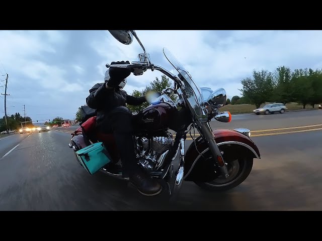 Delivering food on my Indian motorcycle Part 1