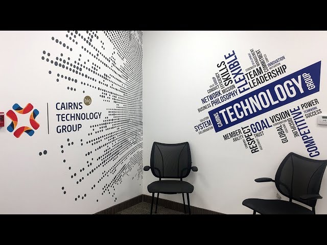 Cairns Technology Group - Making of the Reception Wall