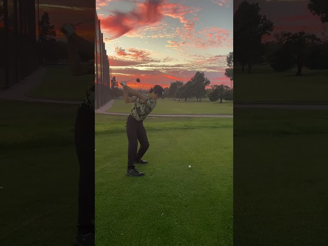 Golfing sunsets: pure moments #golf