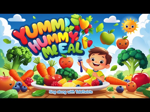 Yummy Yummy Healthy Meal |Learning & Educational Nursery Rhyme for Kids | Sing Along with TaleTwists