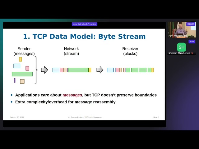 Netdev 0x16 - Keynote: It's Time to Replace TCP in the Datacenter