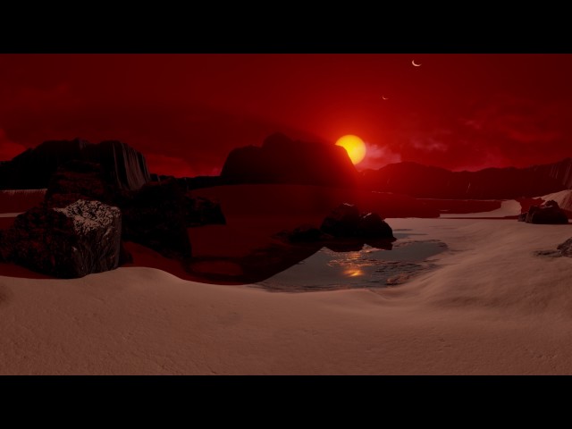 NASA VR: On the Surface of Planet TRAPPIST-1d (360 view)