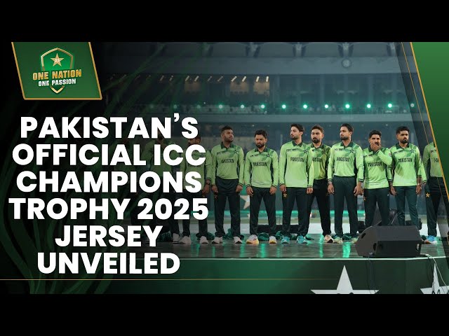 Pakistan’s official ICC Champions Trophy 2025 jersey unveiled | Grand Inauguration of GSL