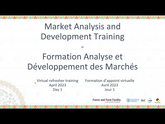 Market analysis and development training – Day 1 (English)