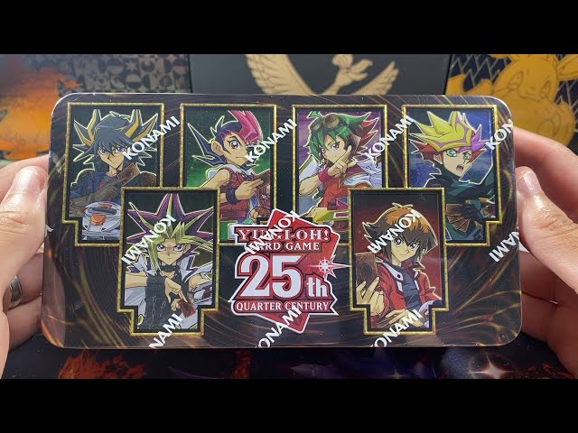 YuGiOh 25th Anniversary Dueling Heroes Tin Opening!