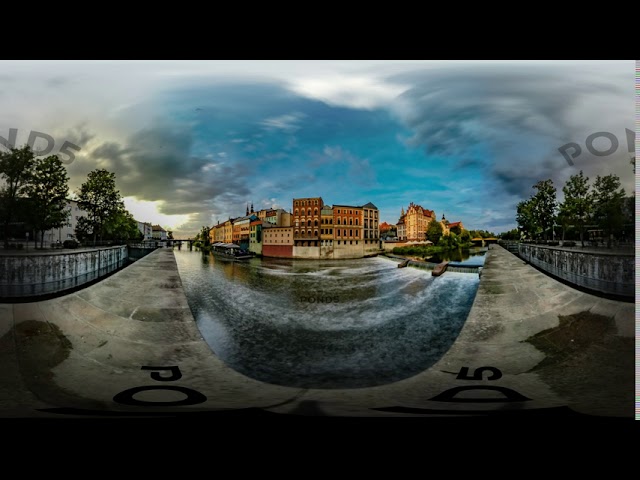 360 VR Master Series   View On Low Waterfall with Nice City