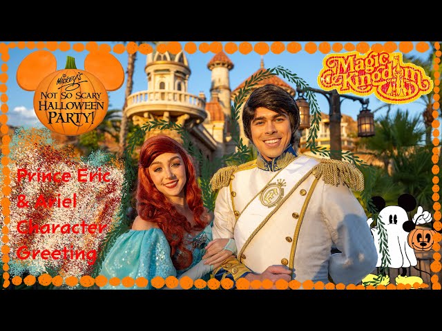 MNSSHP Prince Eric & Ariel Meet & Greet in Magic Kingdom VR180 3D 8K