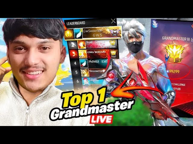 🔴[Live] Dominating Top 1 Grandmaster V Badge Lobby🗿😤Serious Grandmaster Pushing😡-Garena Free Fire