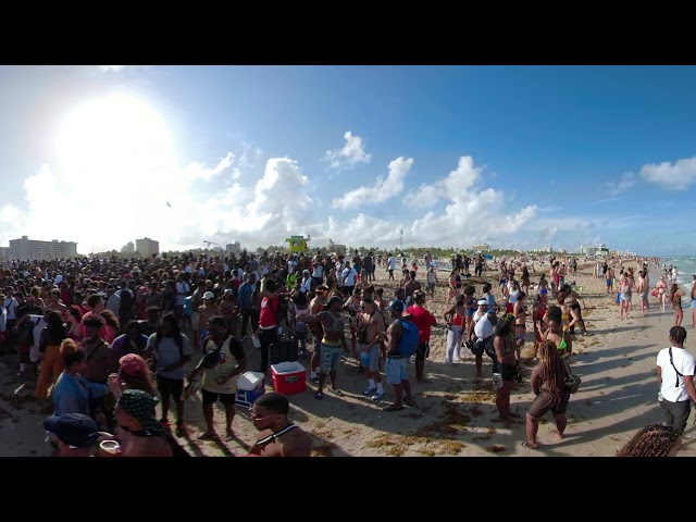 Miami South Beach Spring Break 2018 360 VR Video