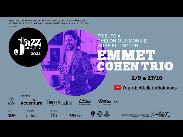 Jazz All Nights: Emmet Cohen Trio - Tributo a Duke Ellington e Thelonious Monk