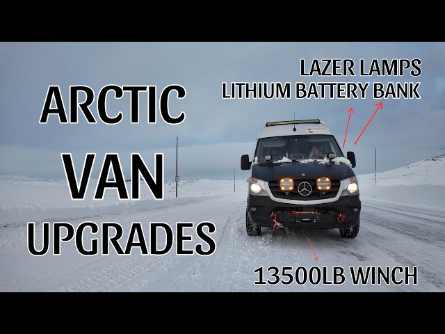 UPGRADES TO OUR SPRINTER VAN TO GET READY FOR THE ARCTIC. (FEAT LITHIUM BATTERY, WINCH, LAZER LAMPS)