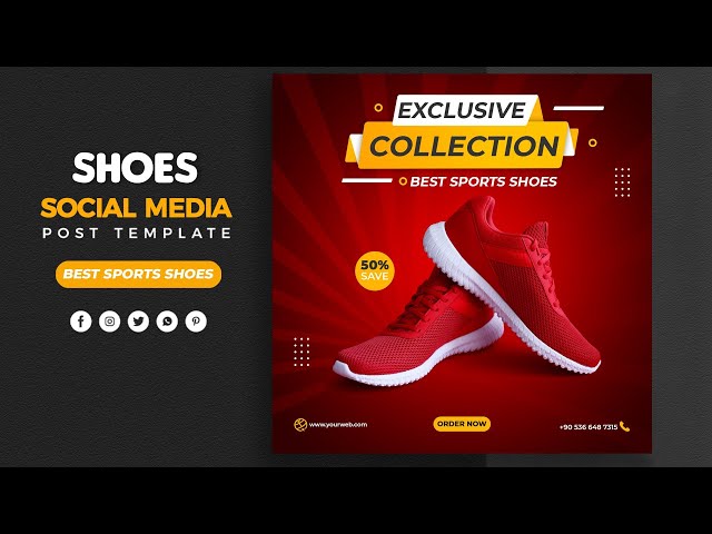 How to Design Shoes Banner for Social Media in Photoshop