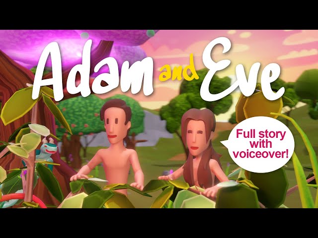 ADAM and EVE in the Garden of Eden 🌳 FULL STORY with voiceover! | Bibtoons GO