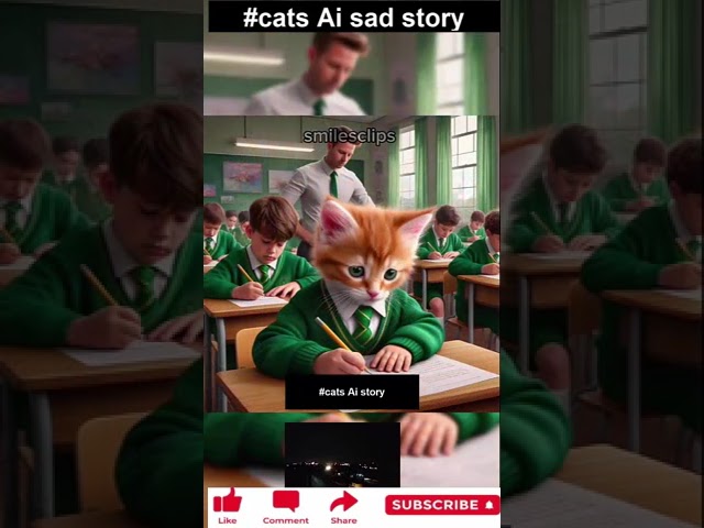 sad ai cat stories #shorts #viralshorts #youtubeshorts #cats #funny #viral #tiktok #trendingshorts