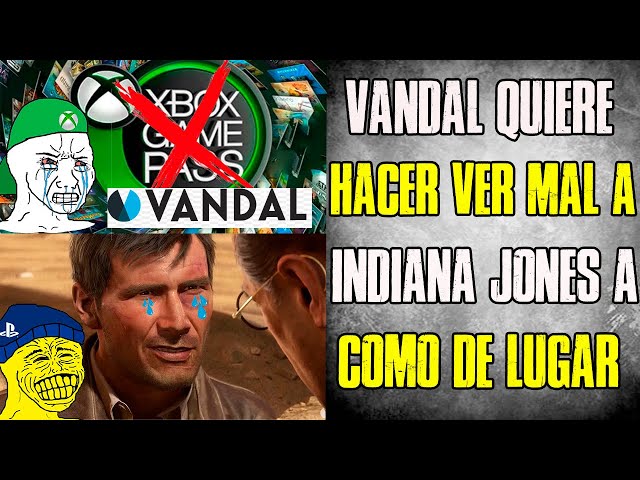 VANDAL DE LA MANERA MAS RIDÍCULA Y DESESPERADA TRATA hacer ver mal a INDIANA JONES por ser de XBOX🤣