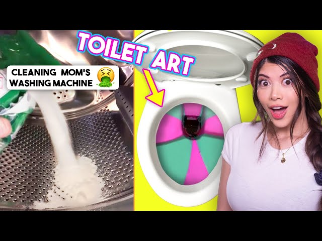 I tried Satisfying Cleaning Tik Toks 🧼 (to stop procrastinating)