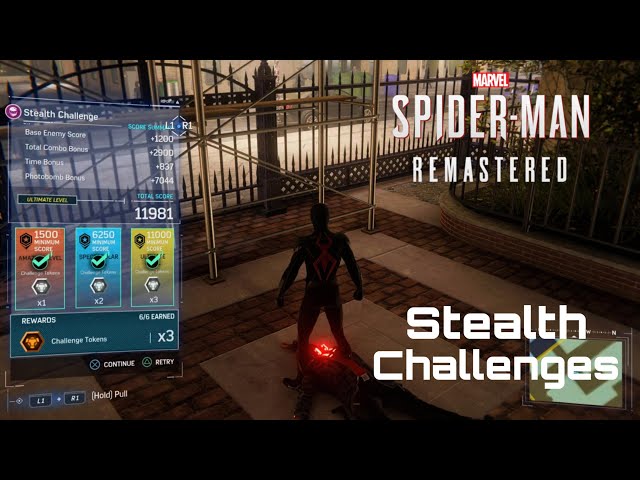 All Screwball Stealth Challenges (Ultimate lvl) | Spider Man PS5