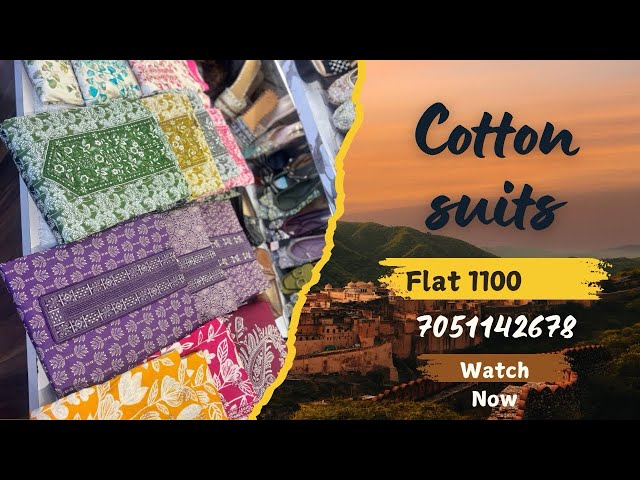 Ghar baithe mangwaye cotton ke suits||summer fabric||pure chiffon and cotton dupatta😍😍