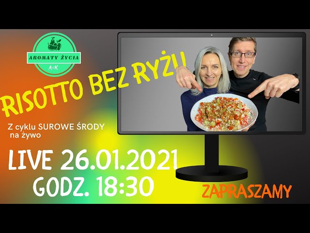 RISOTTO BEZ RYŻU ? Owszem. 😍Przepis na surową kolację. Raw food.