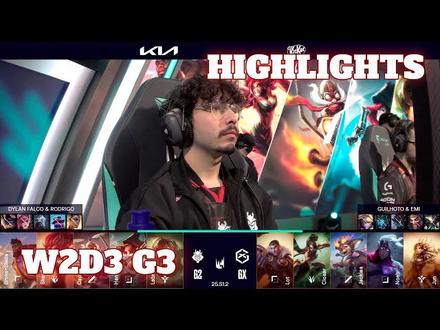 G2 vs GX - Highlights | Week 2 Day 3 LEC Winter 2025 | G2 Esports vs GIANTX W2D3